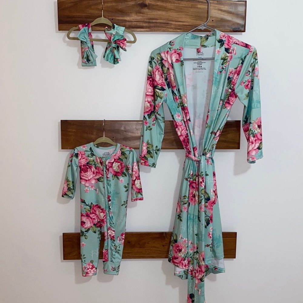 Posh Peanut mommy & me robe set S and 6-9 Months